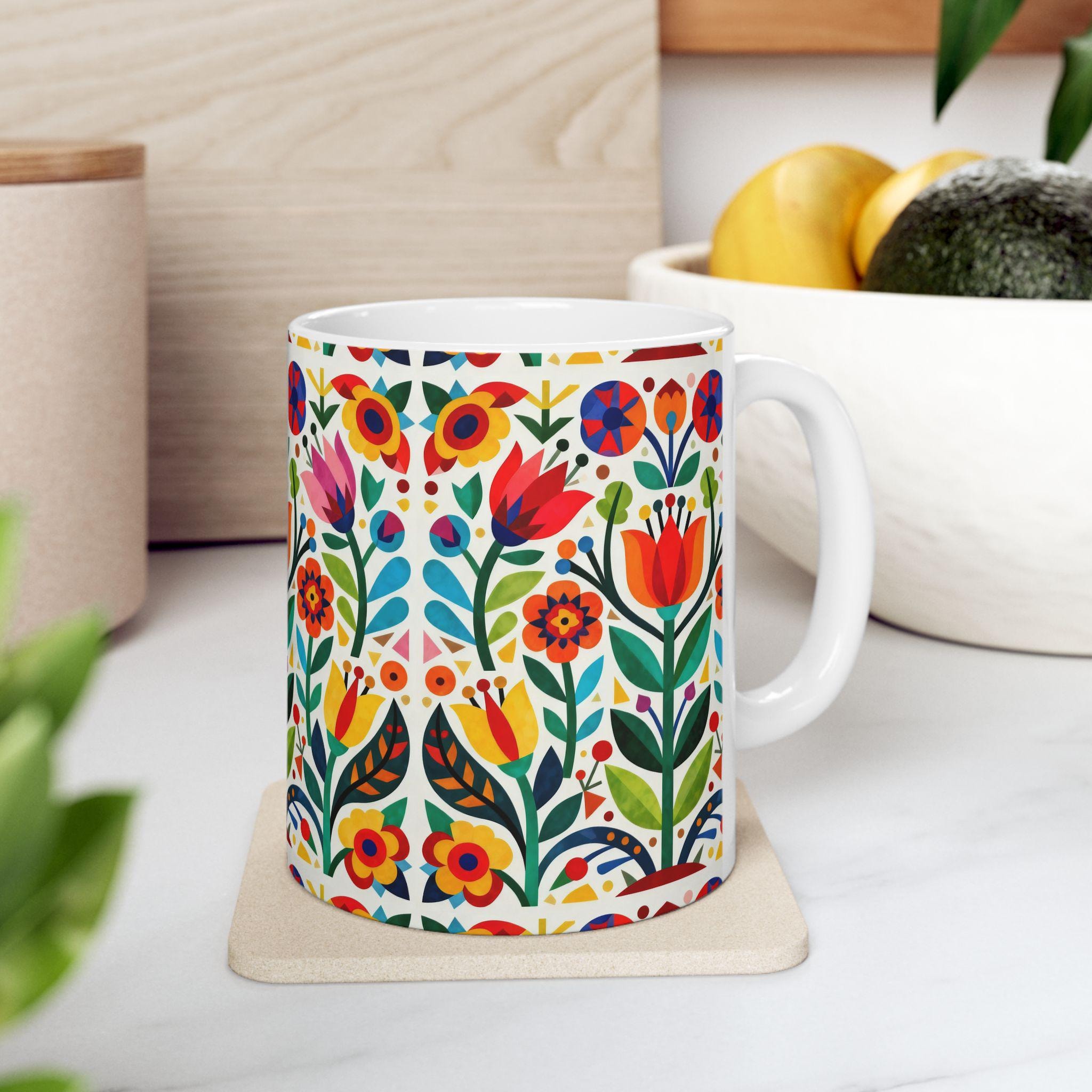 Folk Art mug example
