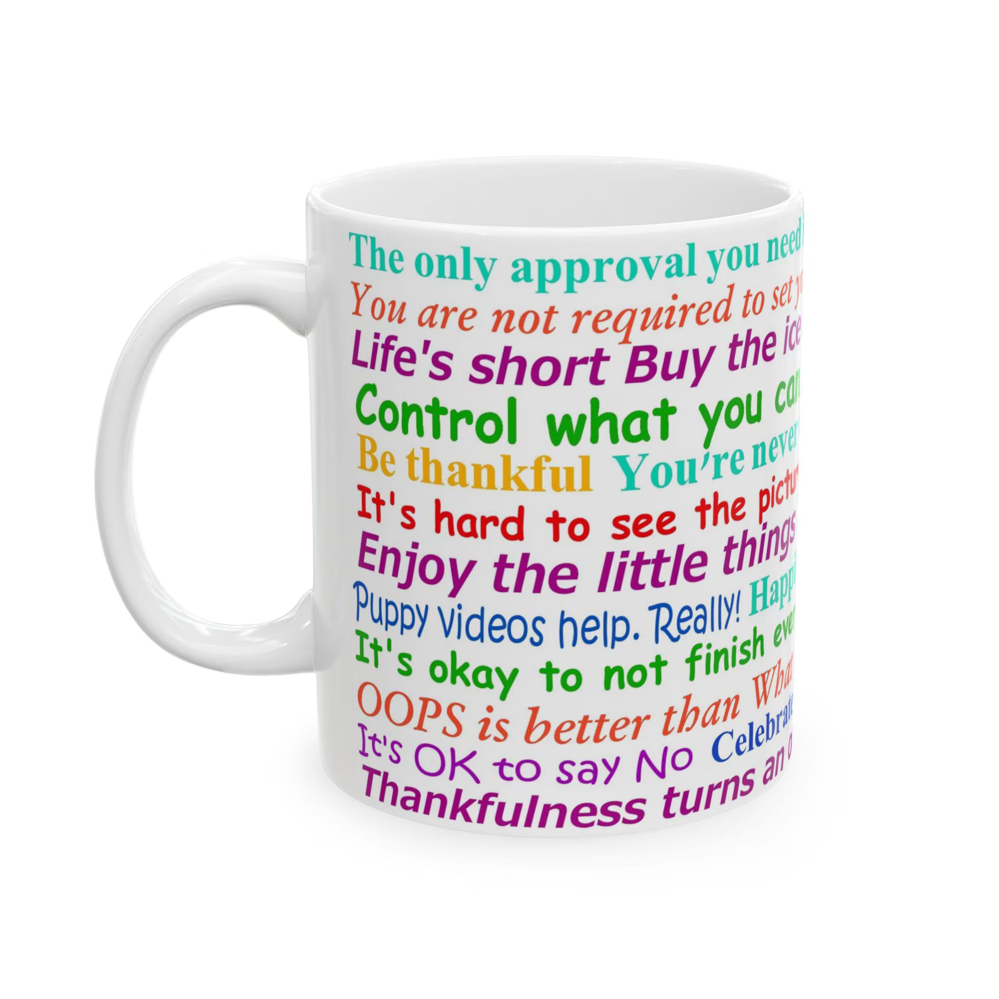 Uplifting mug example